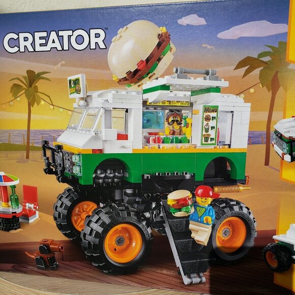 RETIRED LEGO Creator 3in1 Monster Burger Truck 31104 Food Vehicle SEALED NEW 499 - Picture 4 of 15